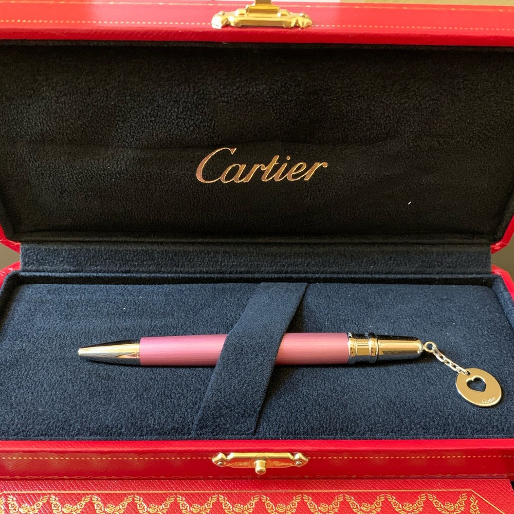 Authentic Cartier mini Ballpoint With heart charm